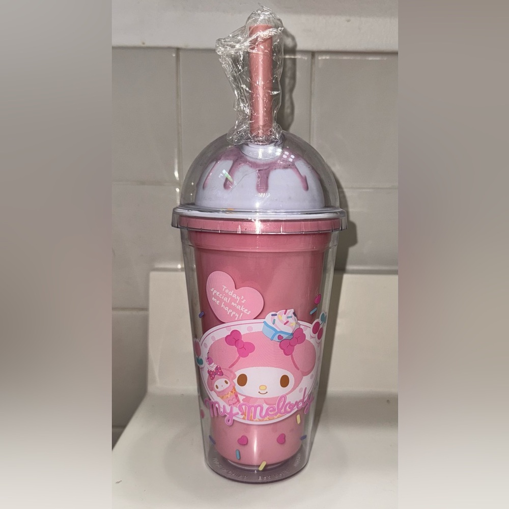 New My Melody Sanrio Ice Cream Dome Top Cup Tumbler